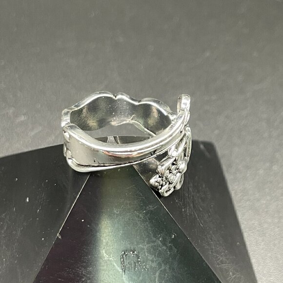 Boho Flower and Hummingbird Adjustable Spoon Ring #1357 - Picture 6 of 14